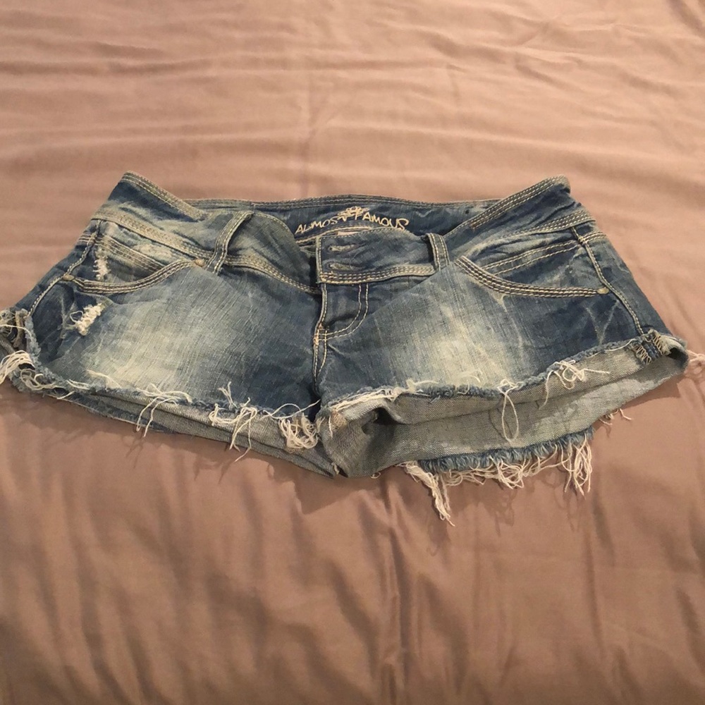 Denim shorts